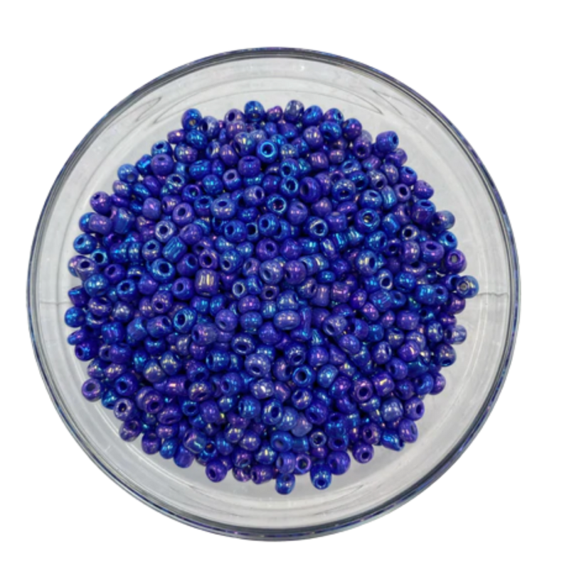 Seed Beads - 6/0 Opaque - Blue Pink Rainbow Mix