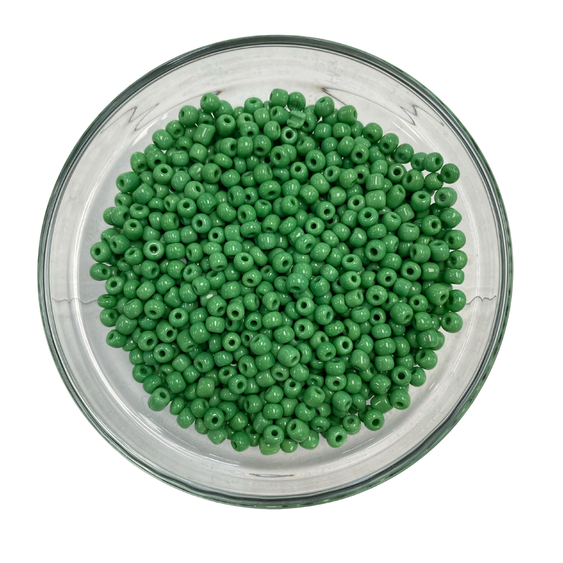 Seed Beads - 6/0 Opaque Green